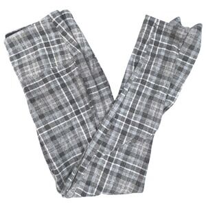 Nature S/P Gray Plaid High Rise Skinny Knit Leggings Pants Size Small S/P